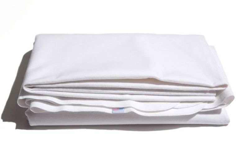 Motherhood, bawełniany podkład pod prześcieradło, biały, 120-65 cm