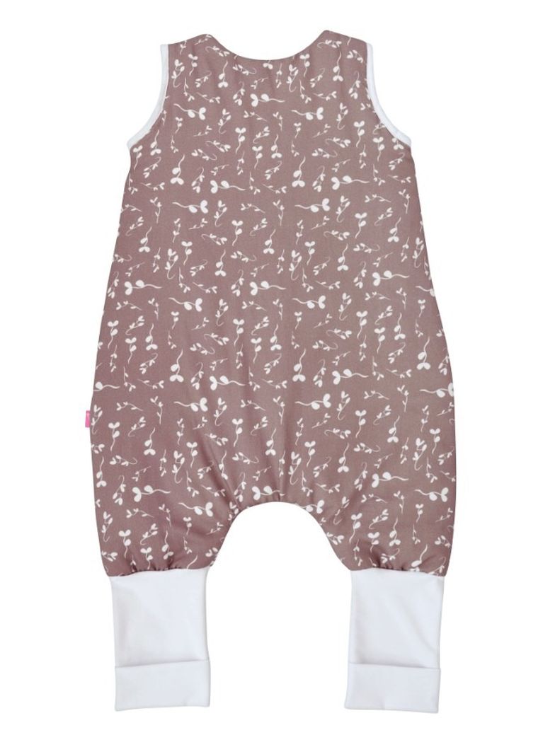 Motherhood, bawełniany śpiworek ocieplany, z nogawkami, TOG 2, wrzosowe listki, 12-18m