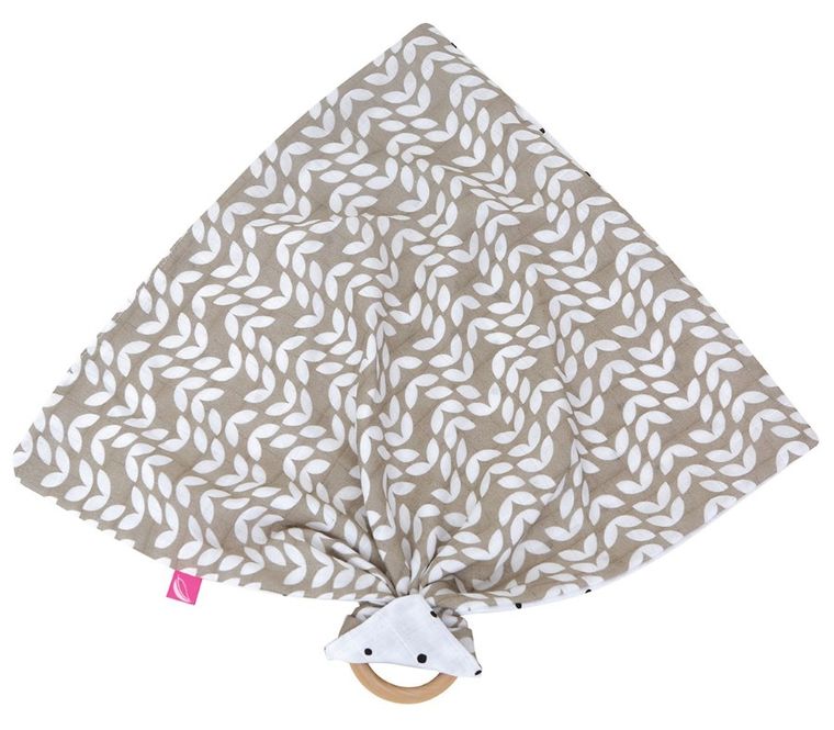 Motherhood, Classics Beżowy 2023 gryzak z pieluszką przytulanką