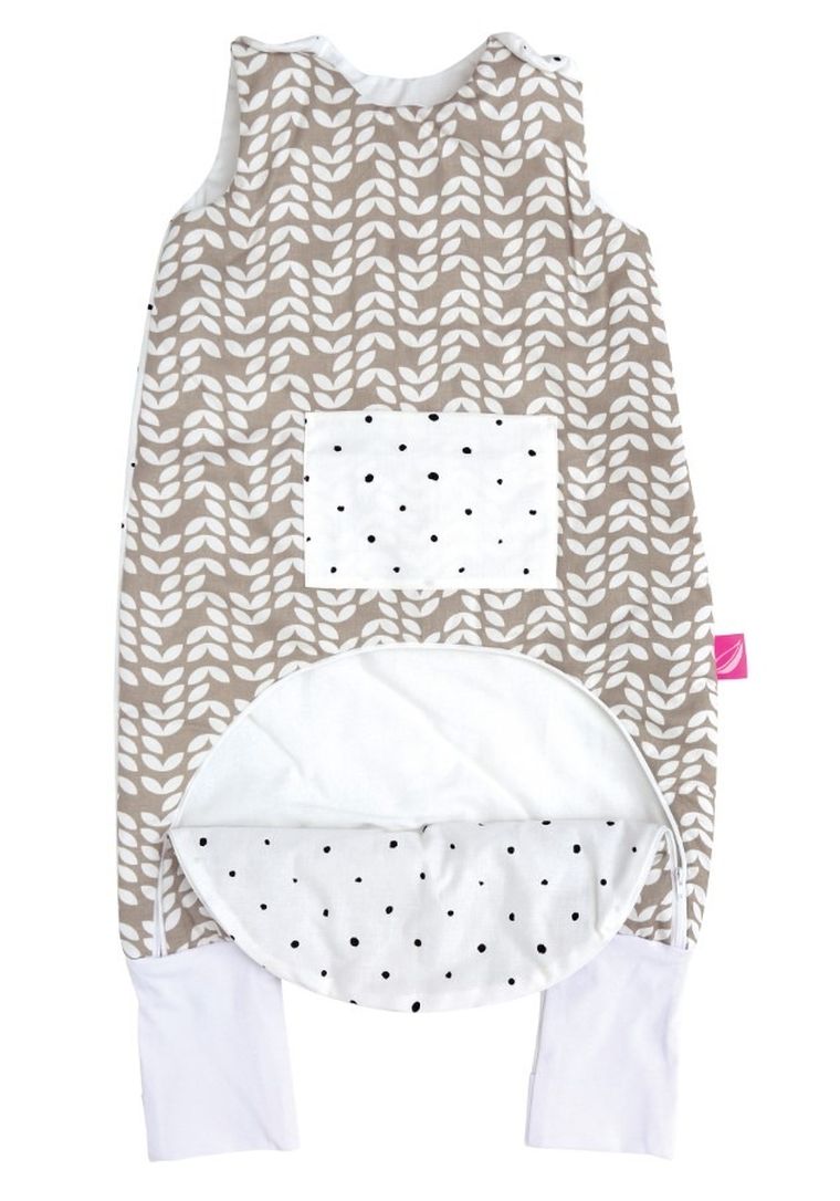 Motherhood, Classics Beżowy 2023, śpiworek z nogawkami i kieszonką, ocieplany, TOG 2, 12-18 m