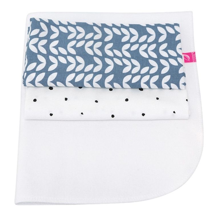 Motherhood, Classics Niebieski 2023, zestaw: przewijak podręczny + prześcieradło flanelowe, 2 szt.