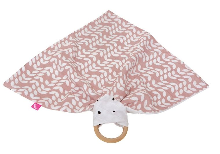 Motherhood, Classics Różowy 2023 gryzak z pieluszką przytulanką