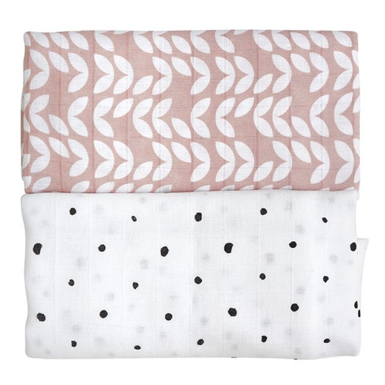 Motherhood, Classics Różowy 2023, Premium, pielucha, otulacz bawełniany, 100-120 cm, 2 szt.