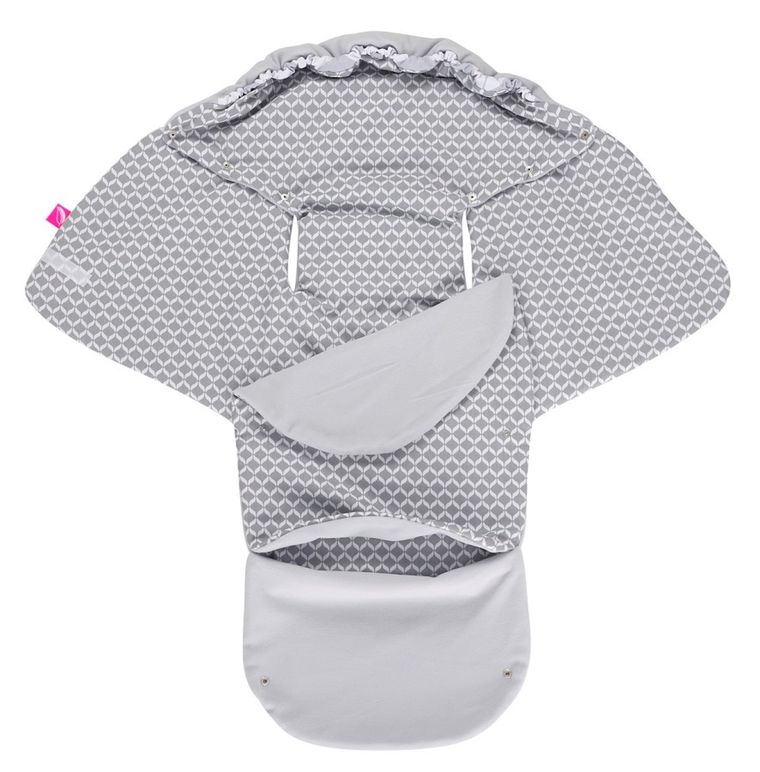 Motherhood, Classics Szary, otulacz samochodowy ze zintegrowanym kocykiem