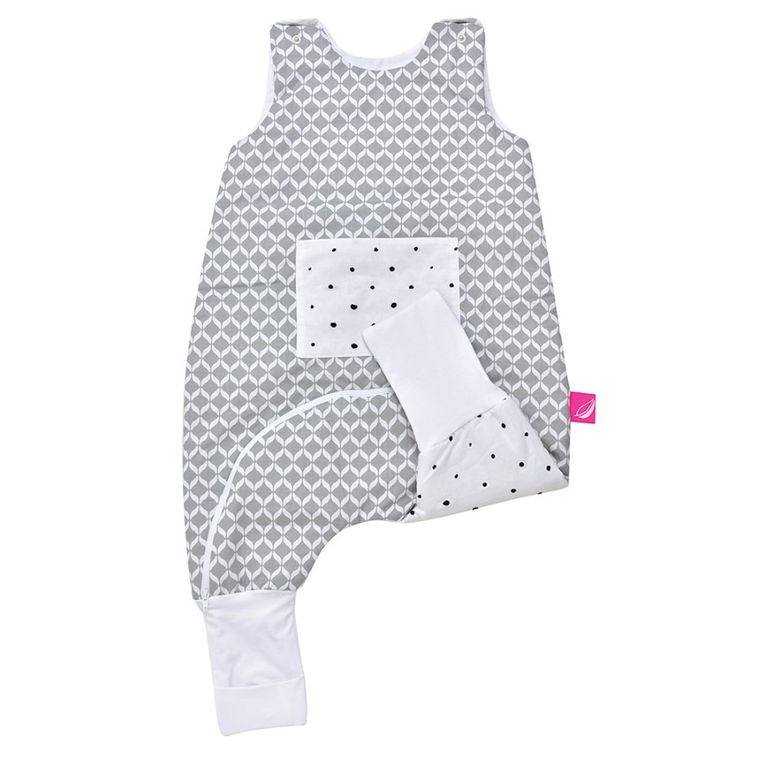 Motherhood, Classics Szary, śpiworek z kieszonką i nogawkami, ocieplany, TOG 2, 12-18m