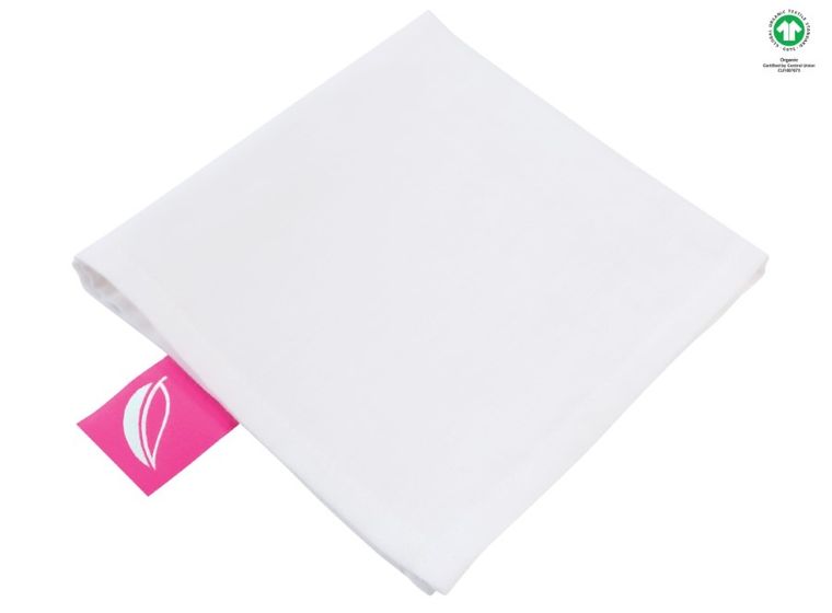 Motherhood, ECO, chusteczka muślinowa, biała, 30-30 cm