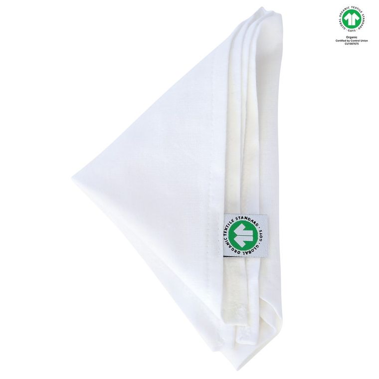 Motherhood, ECO, chusteczka muślinowa na główkę, biała, 60-30 cm