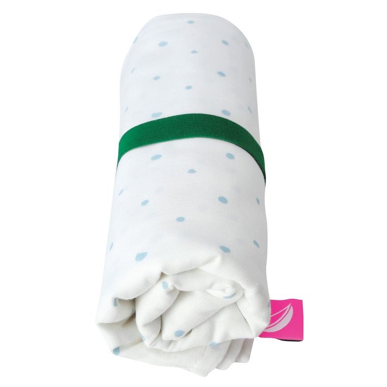 Motherhood, ECO Kropeczki Niebieskie, ręcznik plażowy, 100-175 cm