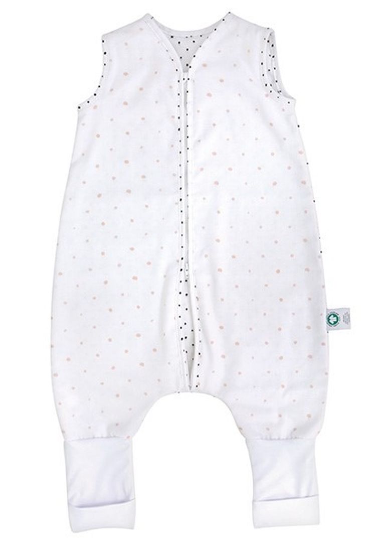 Motherhood, ECO Kropeczki Różowe, śpiworek muślinowy z nogawkami, TOG 1, 12-18m