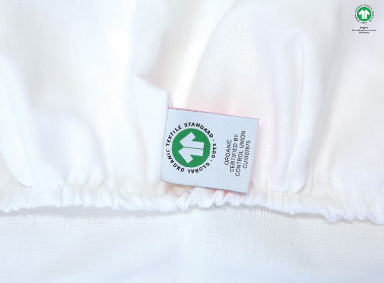 Motherhood, ECO, prześcieradło do gondoli/kosza Mojżesza z gumką, białe, 35-75 cm