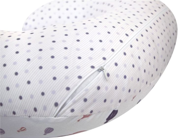 Motherhood, Fasolka, poduszka do karmienia, standard, fioletowe baloniki