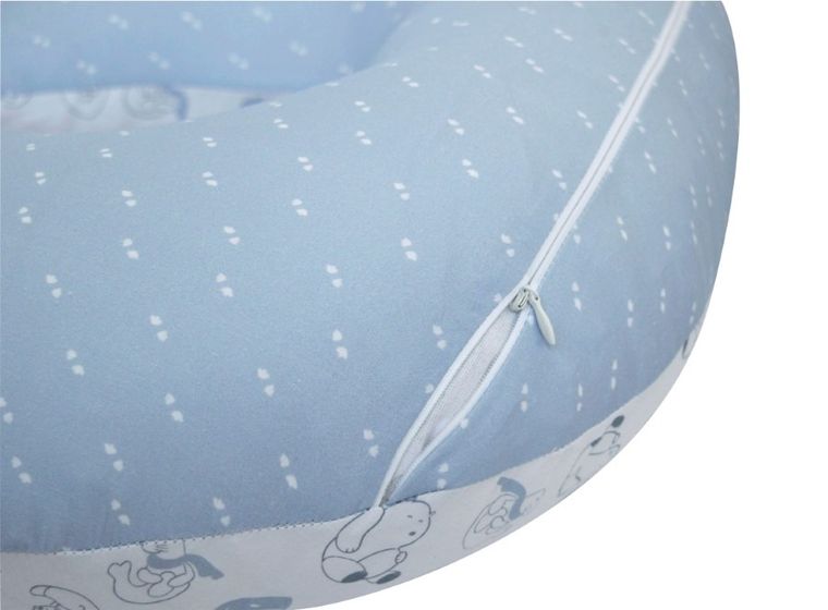 Motherhood, Fasolka, poduszka do karmienia, standard, niebieskie misie