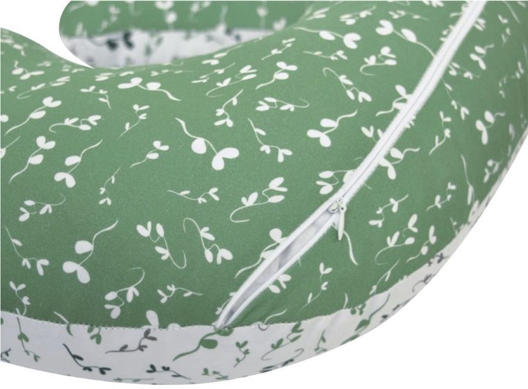 Motherhood, Fasolka, poduszka do karmienia, standard, zielone listki