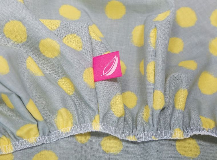 Motherhood, Kropy Musztardowe, prześcieradło do gondoli/kosza Mojżesza z gumką, 35-75 cm