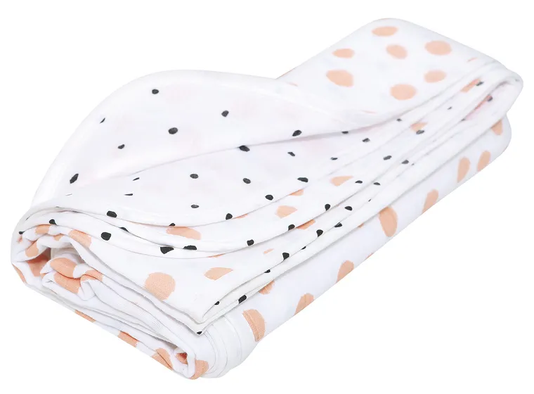 Motherhood, Kropy Różowe, kocyk muślinowy, dwuwarstwowy, 100-120 cm