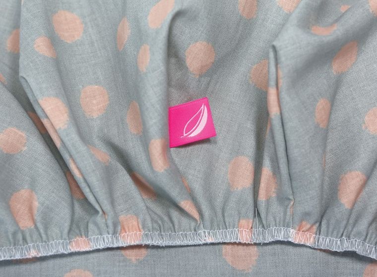 Motherhood, Kropy Różowe, prześcieradło do gondoli/kosza Mojżesza z gumką, 35-75 cm