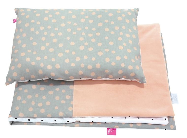 Motherhood, Kropy Różowe, zestaw przedszkolaka, kołdra z z poduszką