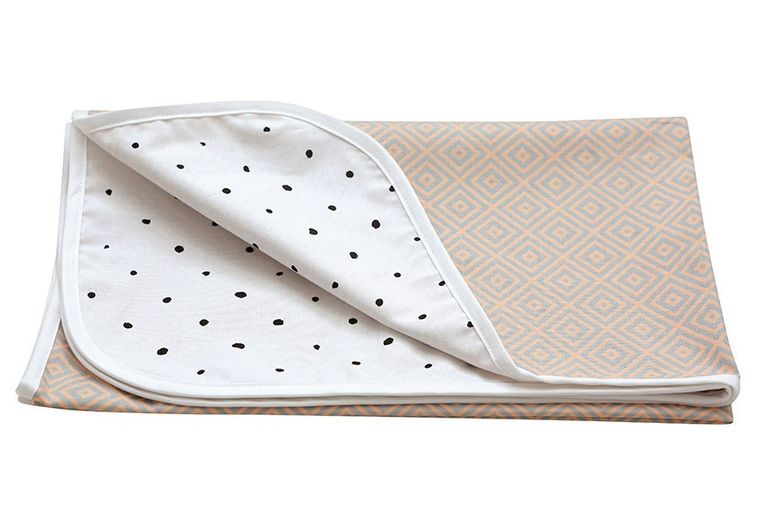 Motherhood, Kwadraty Różowe, kocyk letni, dwustronny, 80-100 cm