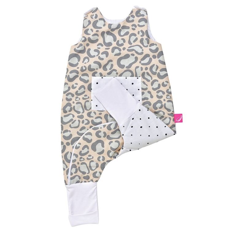 Motherhood, Ocelot Łososiowy, śpiworek z kieszonką i nogawkami, ocieplany, TOG 2, 12-18 m