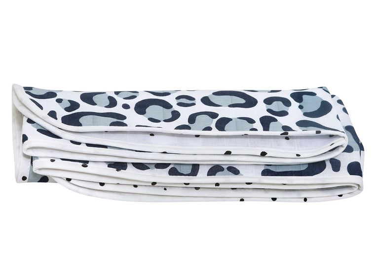 Motherhood, Ocelot Niebieski, kocyk muślinowy, dwuwarstwowy, 100-120 cm