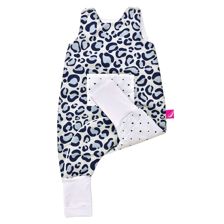 Motherhood, Ocelot Niebieski, śpiworek z kieszonką i nogawkami, ocieplany, TOG 2, 18m+