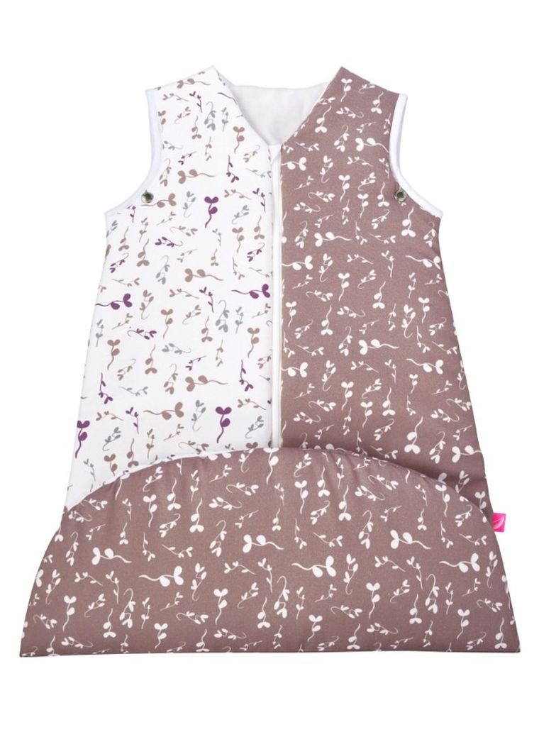 Motherhood, ocieplany śpiworek, 2w1, TOG 3, wrzosowe listki, 3-18m