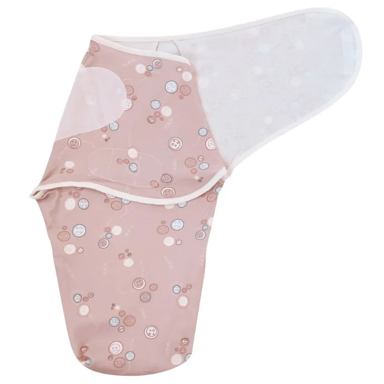 Motherhood, otulacz na rzep, różowe guziki