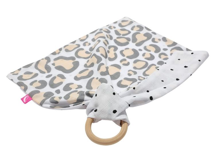 Motherhood, pieluszka z gryzakiem, ocelot łososiowy