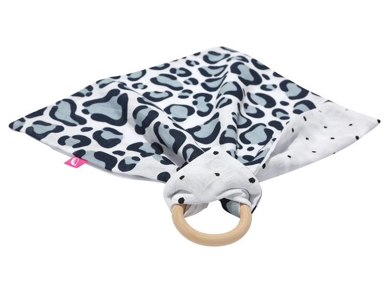 Motherhood, pieluszka z gryzakiem, ocelot niebieski