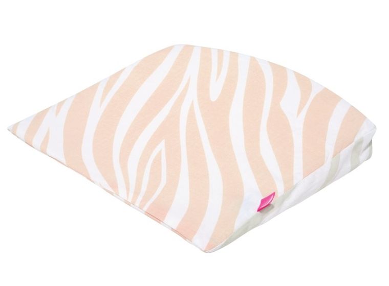 Motherhood, poduszka klin, mała, zebra łososiowa