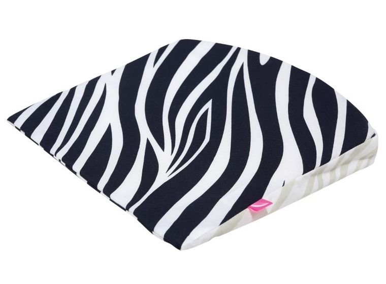 Motherhood, poduszka klin, mała, zebra niebieska