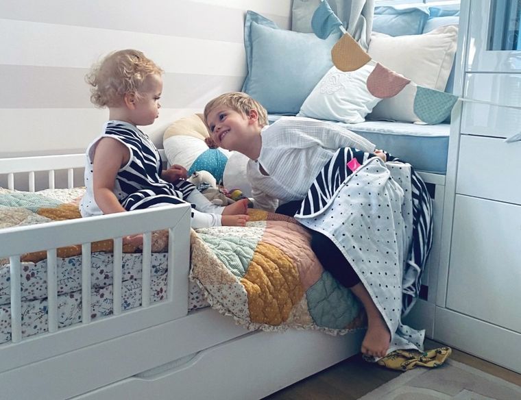 Motherhood, Statki Miętowe, Pre-Washed, kocyk muślinowy dwuwarstwowy, 95-110 cm