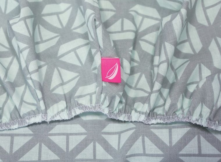 Motherhood, Statki Miętowe, prześcieradło do gondoli/kosza Mojżesza z gumką, 35-75 cm