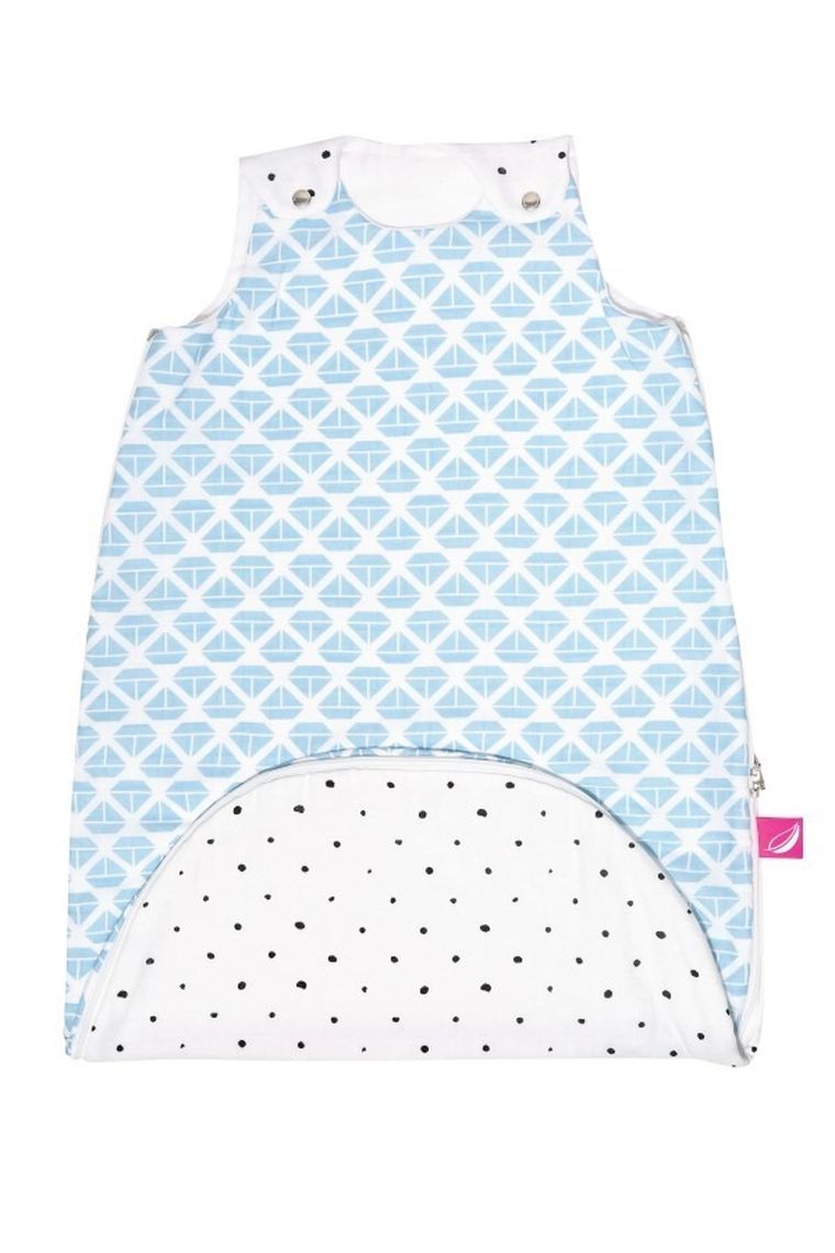 Motherhood, Statki Niebieskie, Zip-A-Round, śpiworek 2w1, TOG 0.5, 3-18 m