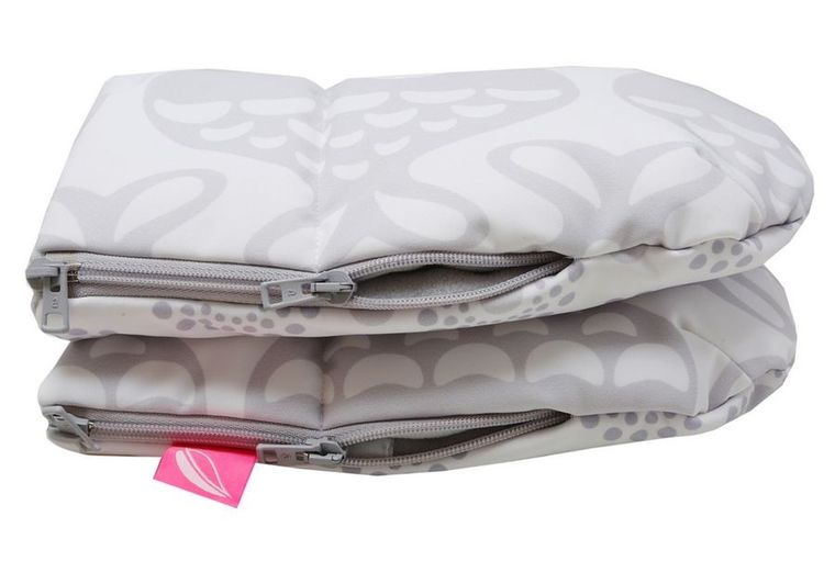 Motherhood, wodoodporne mufki do wózka, 2 szt, rybki szare