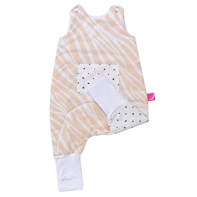 Motherhood, Zebra Łososiowa, śpiworek z kieszonką i nogawkami, ocieplany, TOG 2, 12-18 m