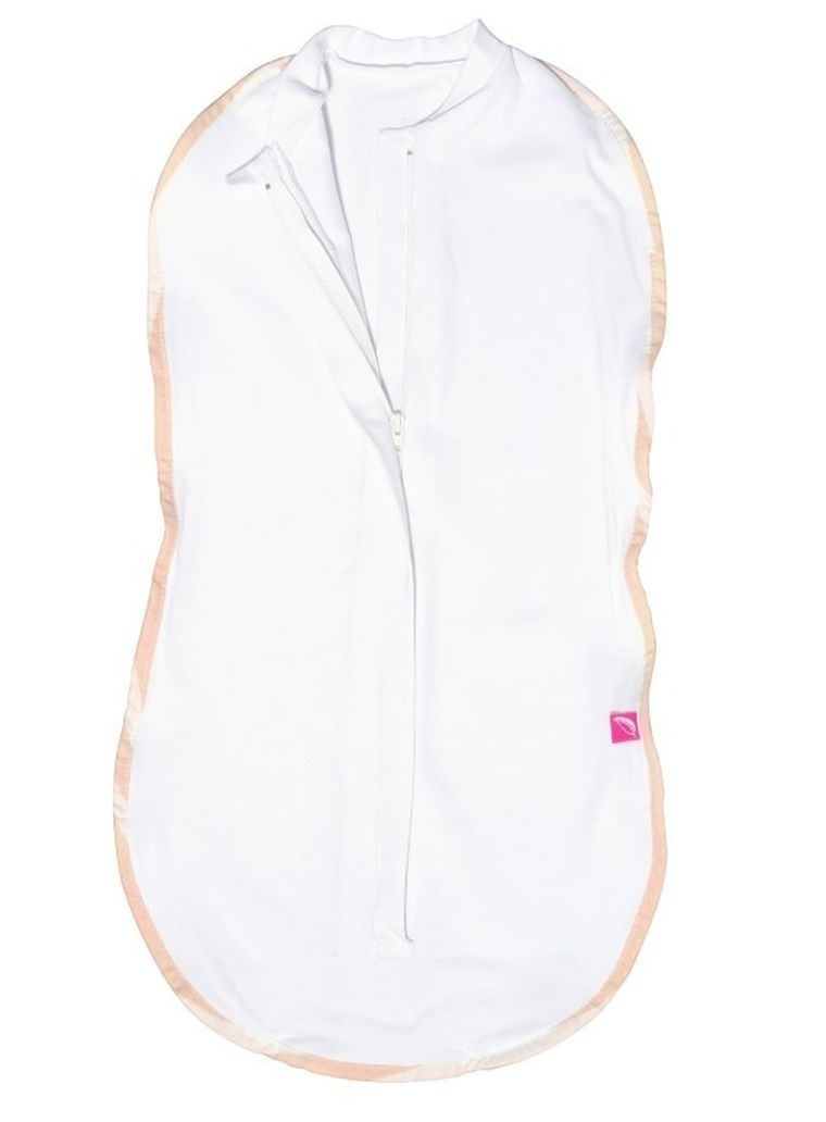 Motherhood, Zebra Łososiowa, Zip&Swaddle, otulacz, rozmiar 1, 2,5-5 kg, 2 szt.