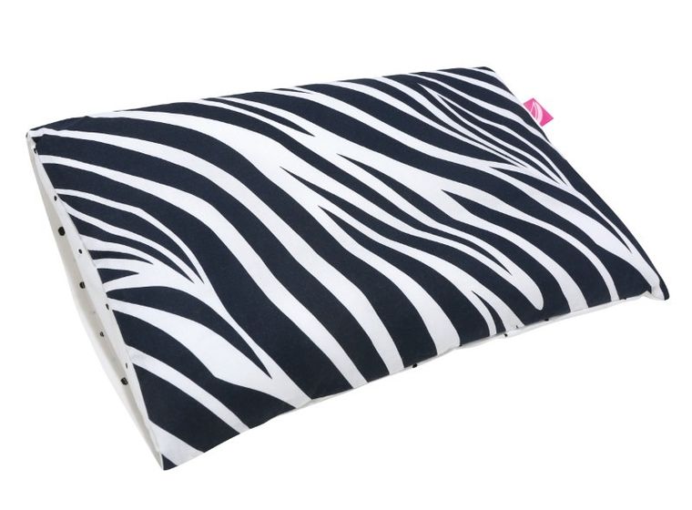 Motherhood, Zebra Niebieska, płaska poduszka, 45-30 cm