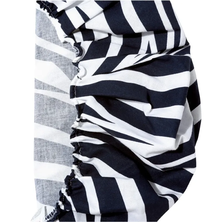 Motherhood, Zebra Niebieska, prześcieradło do gondoli/kosza Mojżesza, 35-75 cm