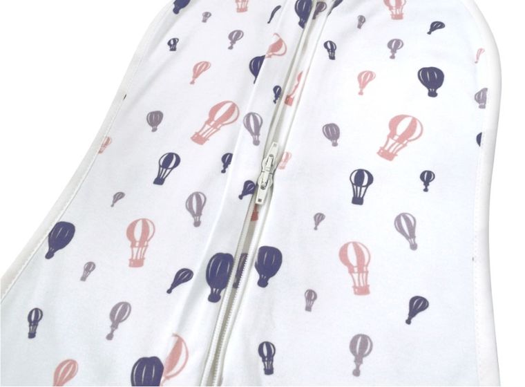 Motherhood, Zip&Swaddle, otulacz, fioletowe baloniki, 2.5-5 kg