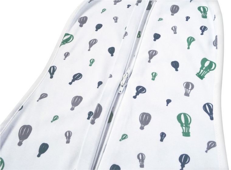 Motherhood, Zip&Swaddle, otulacz, miętowe baloniki, 5-8 kg
