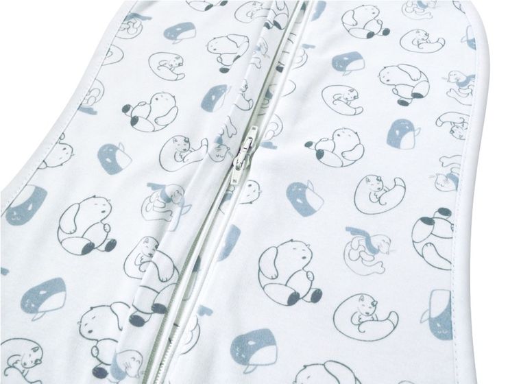Motherhood, Zip&Swaddle, otulacz, niebieskie misie, 2.5-5 kg