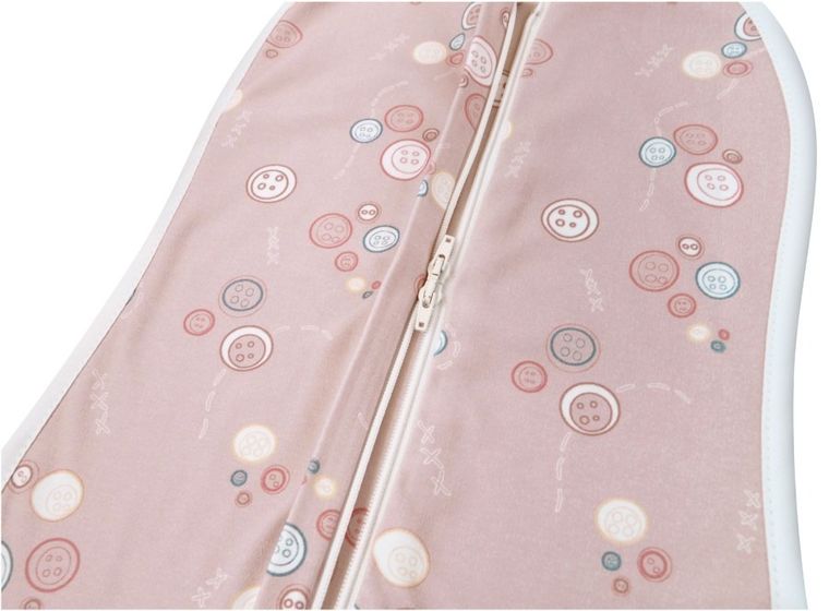 Motherhood, Zip&Swaddle, otulacz, różowe guziki, 5-8 kg