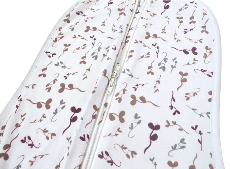 Motherhood, Zip&Swaddle, otulacz, wrzosowe listki, 2.5-5 kg