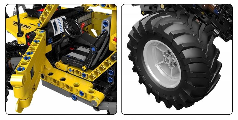 Mould King, Monster Climbing Vehicle, monstertruck, klocki, 1120 elementów