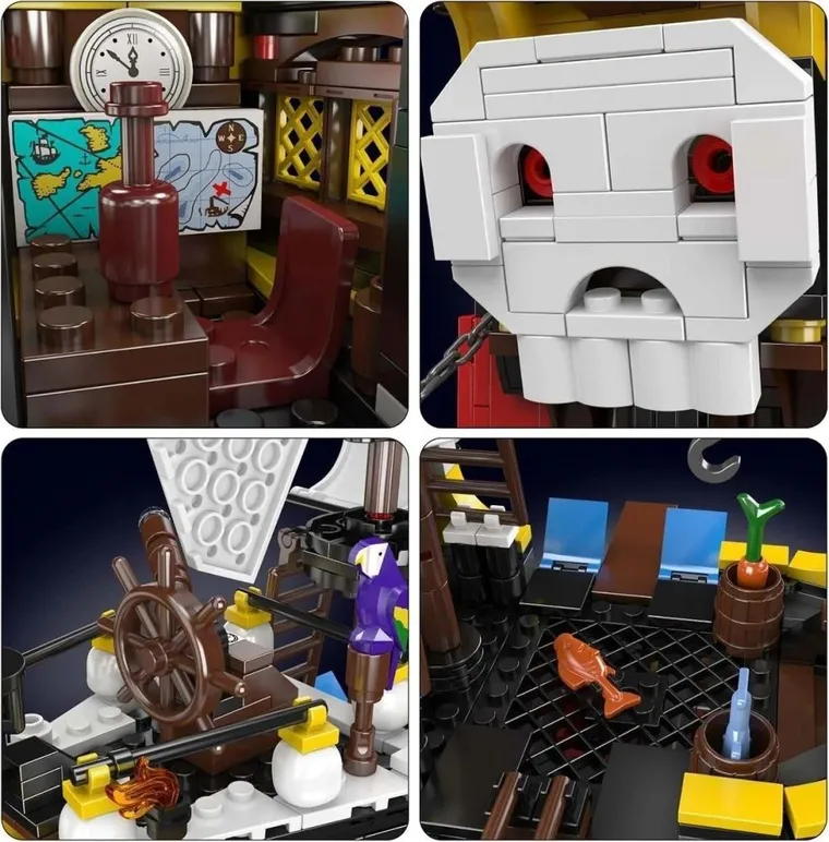 Mould King, Redbeards Revenge, statek piracki, klocki, 928 elementów