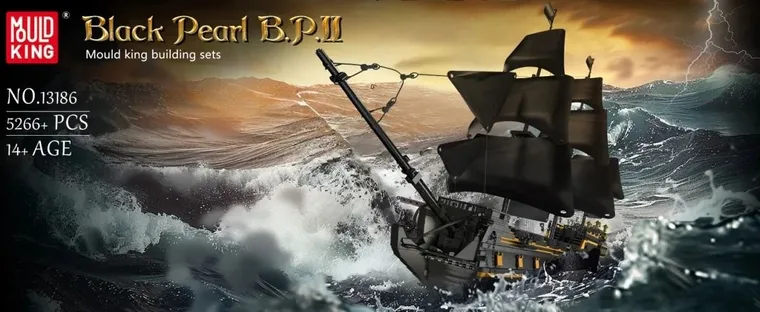 Mould King, Statek Czarna Perła, klocki, 5266 elementów