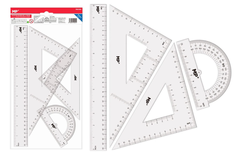 Mp Main Paper, zestaw geometryczny, przezroczysty