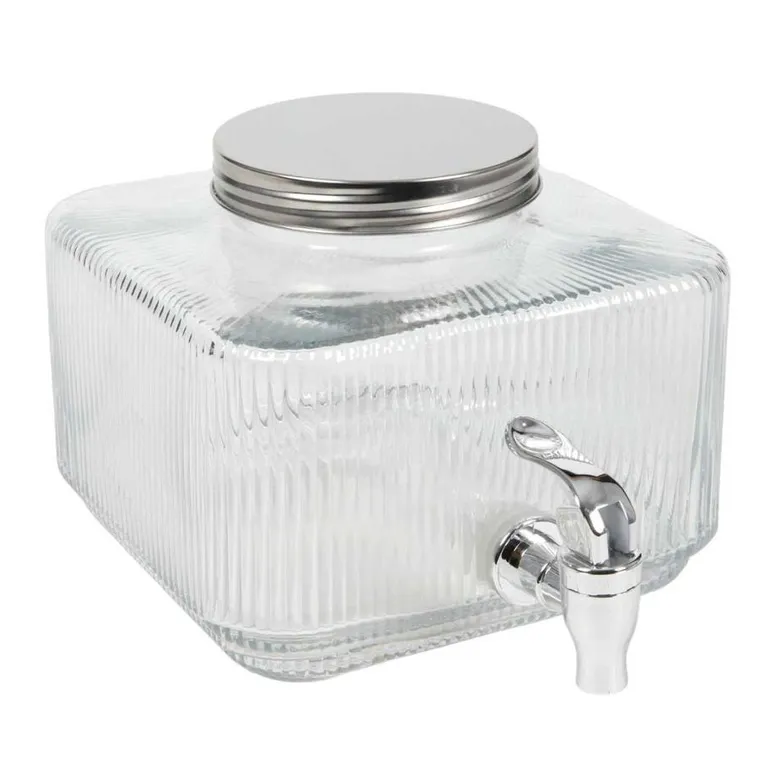 Mplco, słój z kranikiem, szklany, 3l