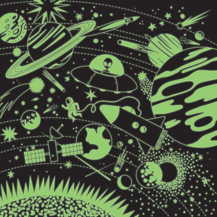 Mudpuppy, Kosmos, puzzle świecące w ciemności, 500 elementów